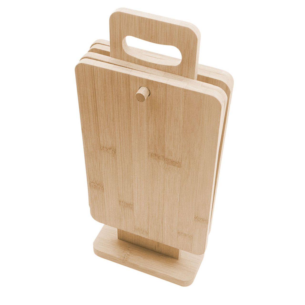 SSW Fr&uuml;hst&uuml;cksbretter Bambus Set mit St&auml;nder 5teilig 