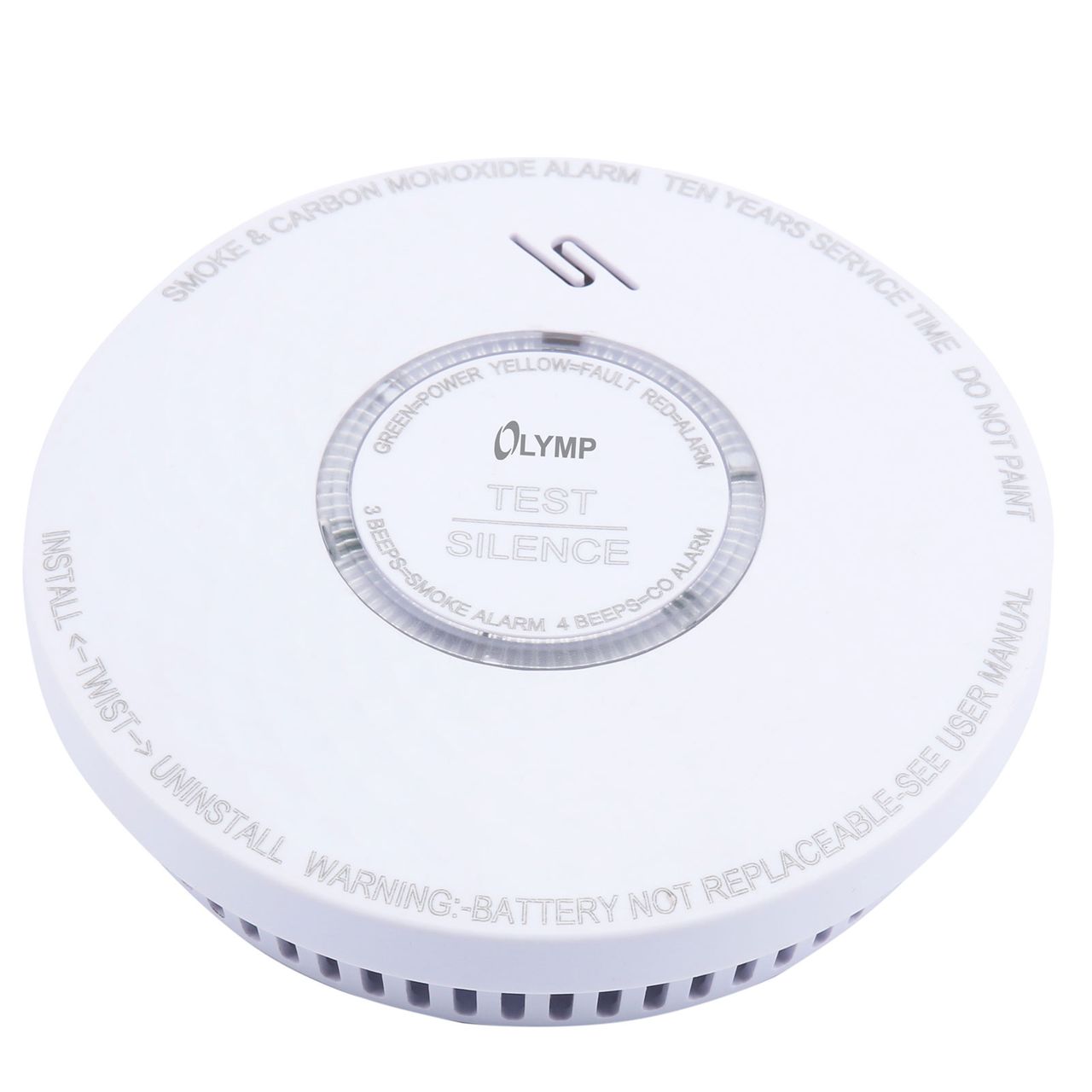 OLYMPIA Rauchmelder und Kohlenmonoxid  Kombiwarnmelder 10 Jahre 
