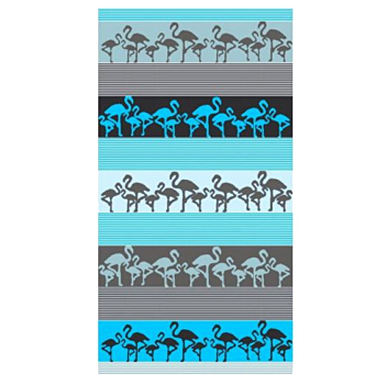 LEX Saunatuch Handtuch, ST1009, Grau-Blau 