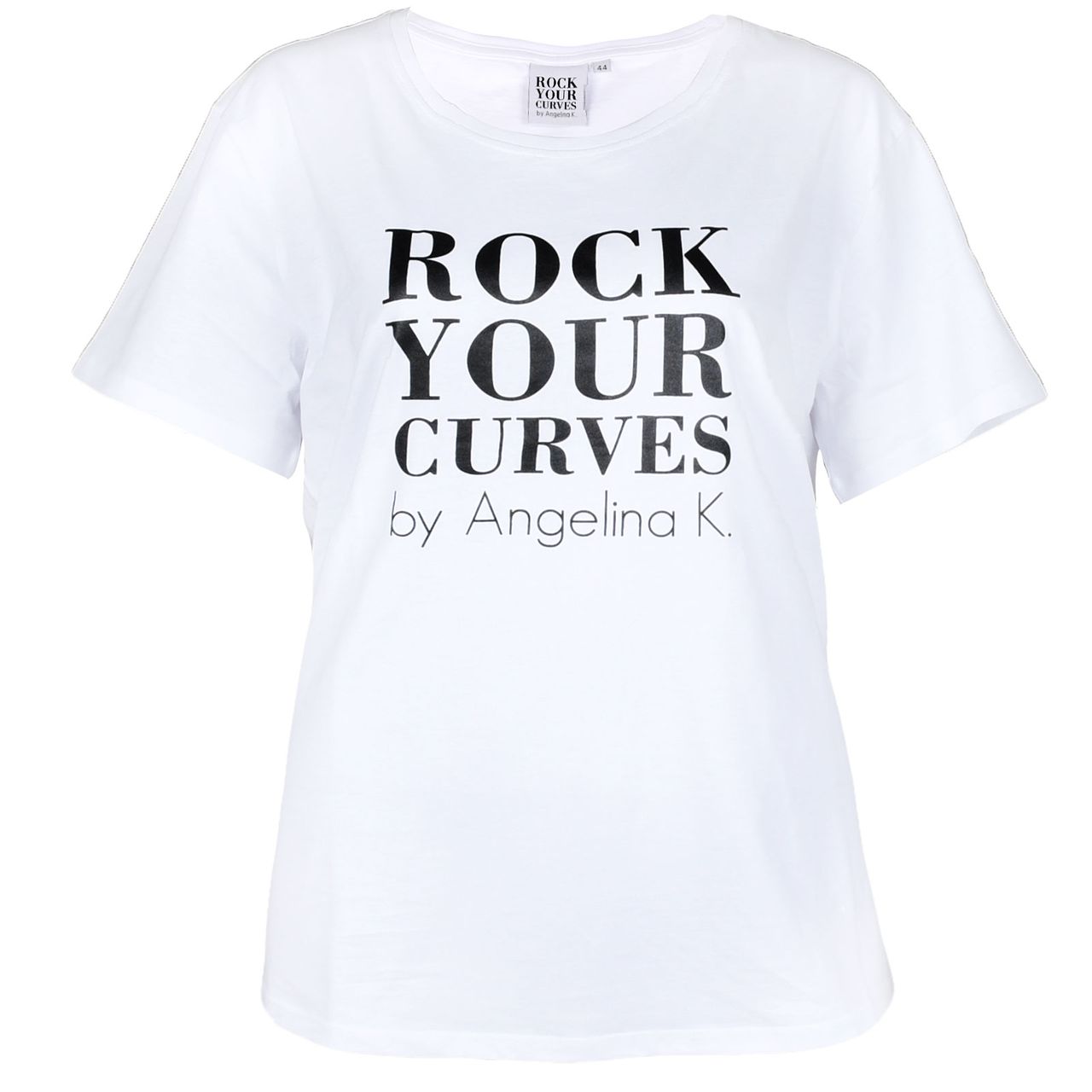 ANGELINIA KIRSCH Curvy Damen T-Shirt White, 52 