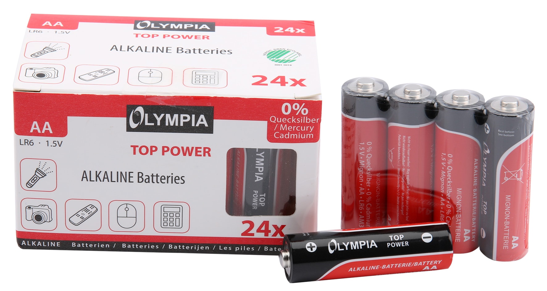24 St&uuml;ck Top Power Alkaline Batterien Typ AA 