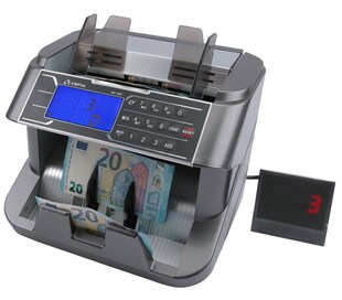 Olympia Geldzähler Stückzähler für sortiertes Zählen Frontlader Prüfung  auf UV und MG 