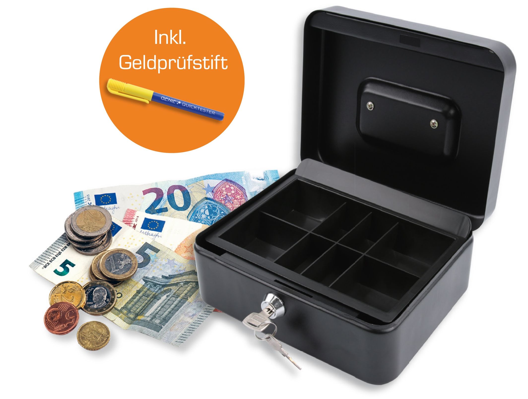 CB700 Plus Geldkassette mit beigelegtem Geldpr&uuml;fstift 