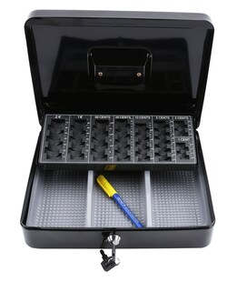 CB770 Plus Geldkassette mit Münzzähleinsatz und Geldprüfstift 