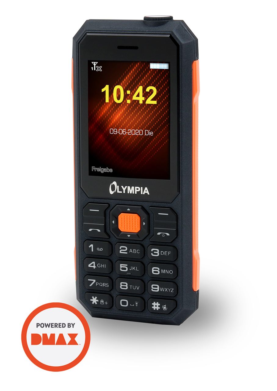 Robustes Outdoor Handy Mobiltelefon IP 67 Wasserfest Stossfest  Modell Active 