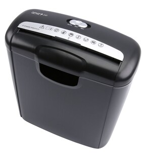 Genie 240S Aktenvernichter 6 Blatt Streifenschnitt Sicherheitsstufe P2 mit Kredikarten 