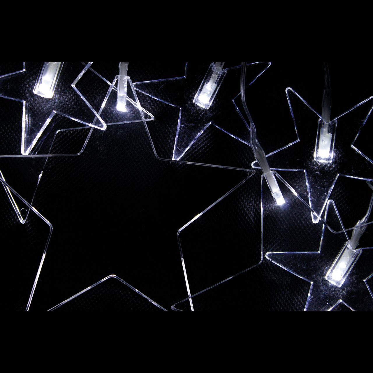 LEX Lichterkette mit 8 Sternen kaltwei&szlig; 