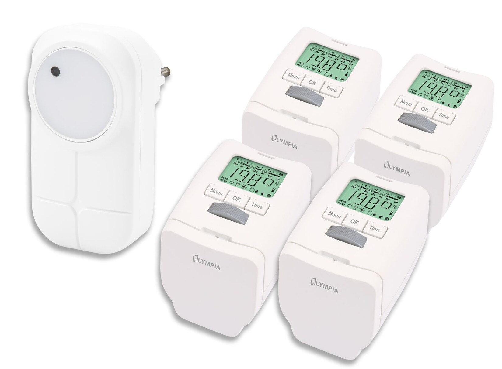 Heizkörperthermostat Smart Home System mit Gateway und App