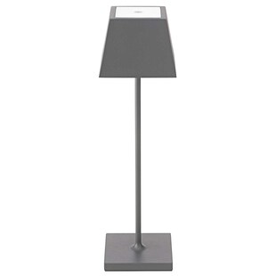 Nuindie LED Akku Tischleuchte Außentischleuchte IP54 anthrazit eckig Sigor Tischlampe 