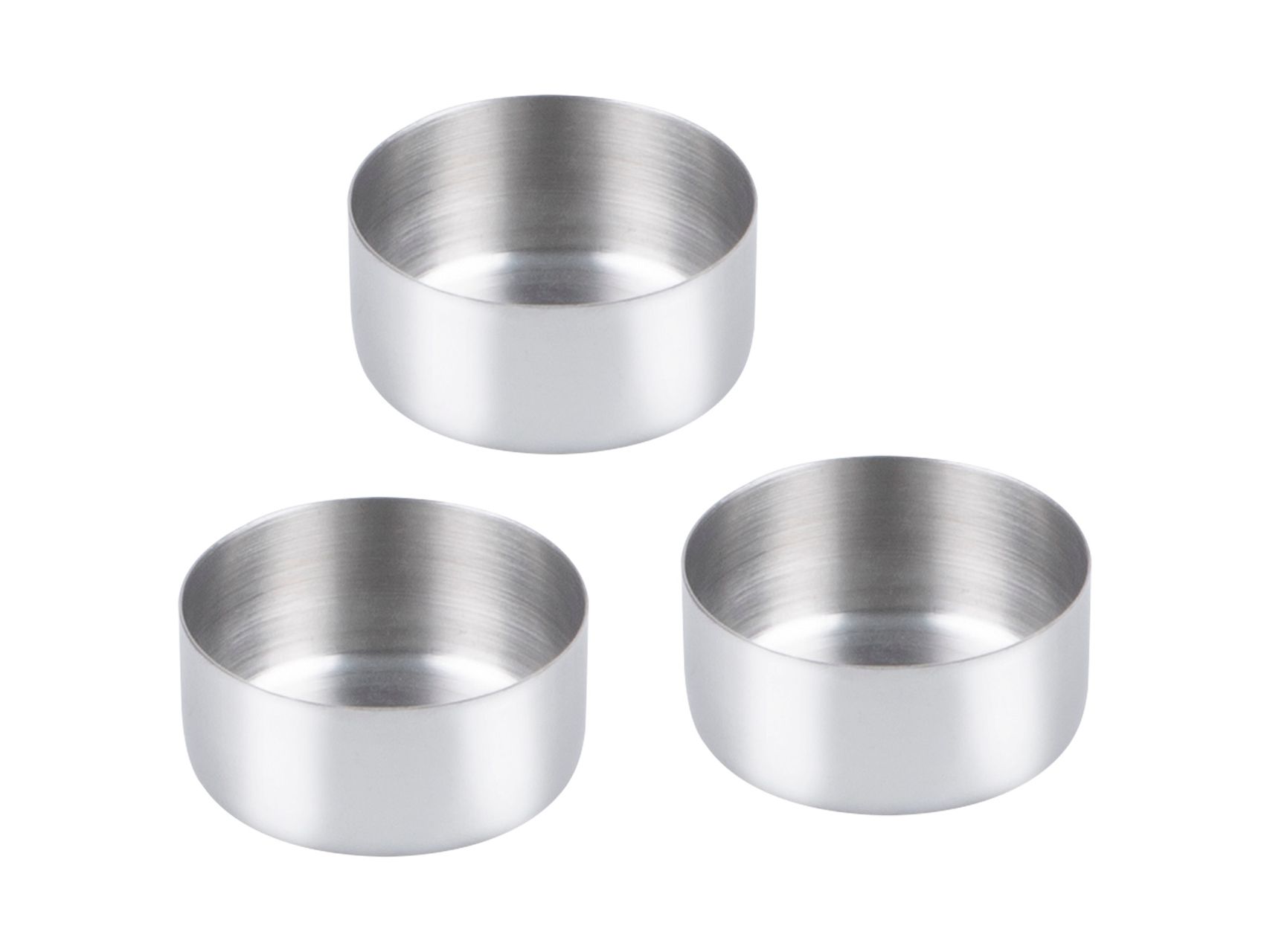 CHG Teelichthalter 3 St&uuml;ck aus rostfreiem Edelstahl 