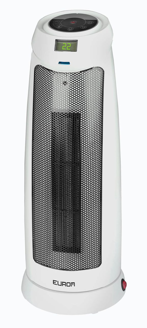 EUROM Keramikheizung Safe-t-Heater 2000 Tower RC Fernbedienung Staubfilter 