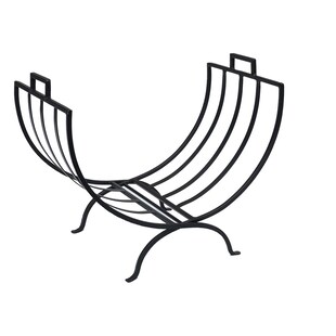 LEX Brennholz-Stapelregal Modell Sabra aus Stahl Farbe schwarz faltbar 