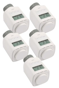 5 Stück IOIO HT 2000 Elektronischer Thermostat Heizkörperthermostat spart bis 30% Heizkosten 
