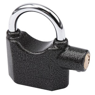OLYMPIA S 100 Vorhängeschloss mit Alarmfunktion und Erschütterungssensor, 100 dB 