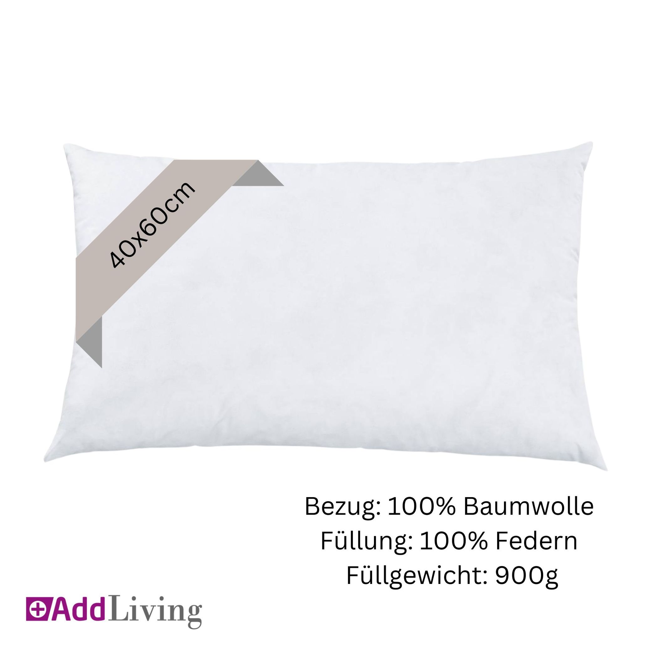 Kissenf&uuml;llung Federkissen F&uuml;llkissen Kopfkissen Kissen F&uuml;llung 100% Federn 
