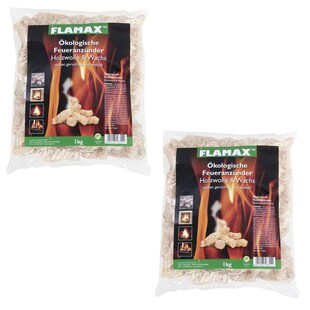 2 kg Flamax Anzünder Holzwolle Ökoanzünder 