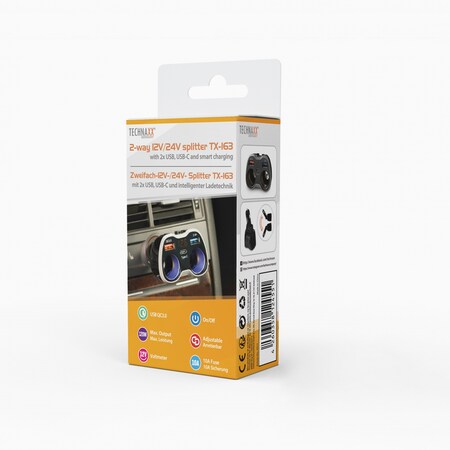 Technaxx Zweifach-12V-/24V- Splitter Zigarettenanzünder-Verteiler USB  TX-163 bei Marktkauf online bestellen