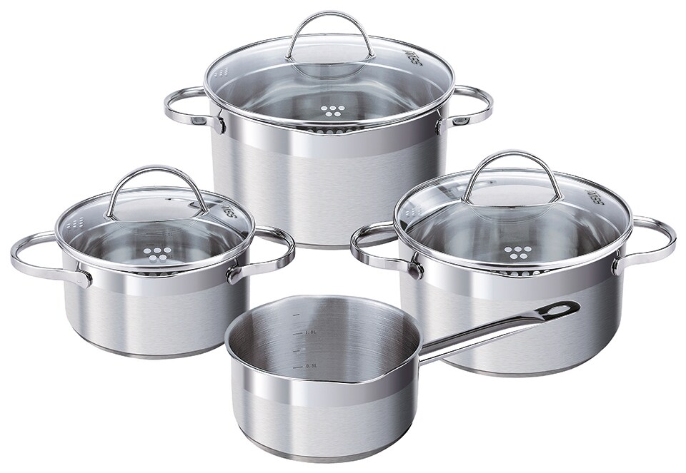 SSW Edelstahl Kochtopfset 7tlg. Berliner 