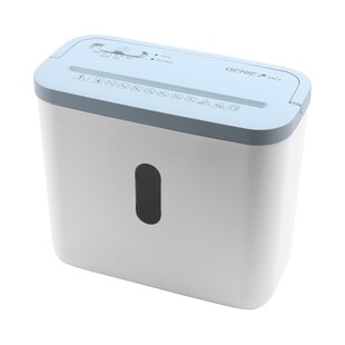 GENIE 440 X Aktenvernichter, 4 Blatt, Partikelschnitt weiß/blau 