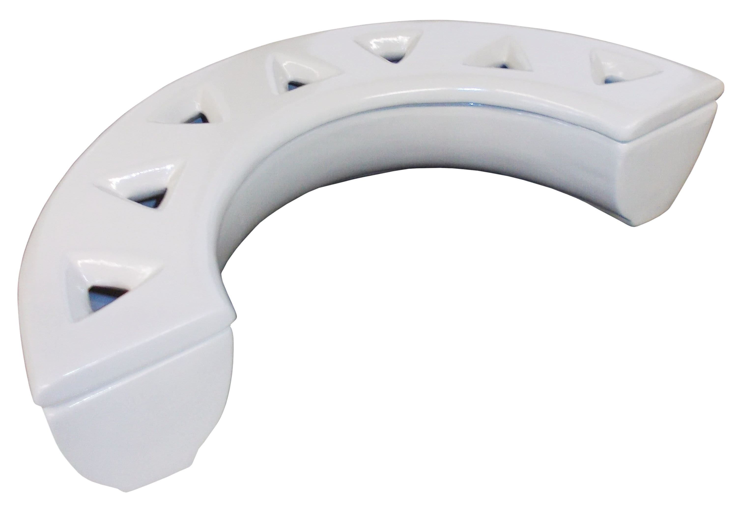 Metrox Raumbefeuchter Keramik, 450 ml, creme-wei&szlig;, Luftbefeuchter halbrund 19994 