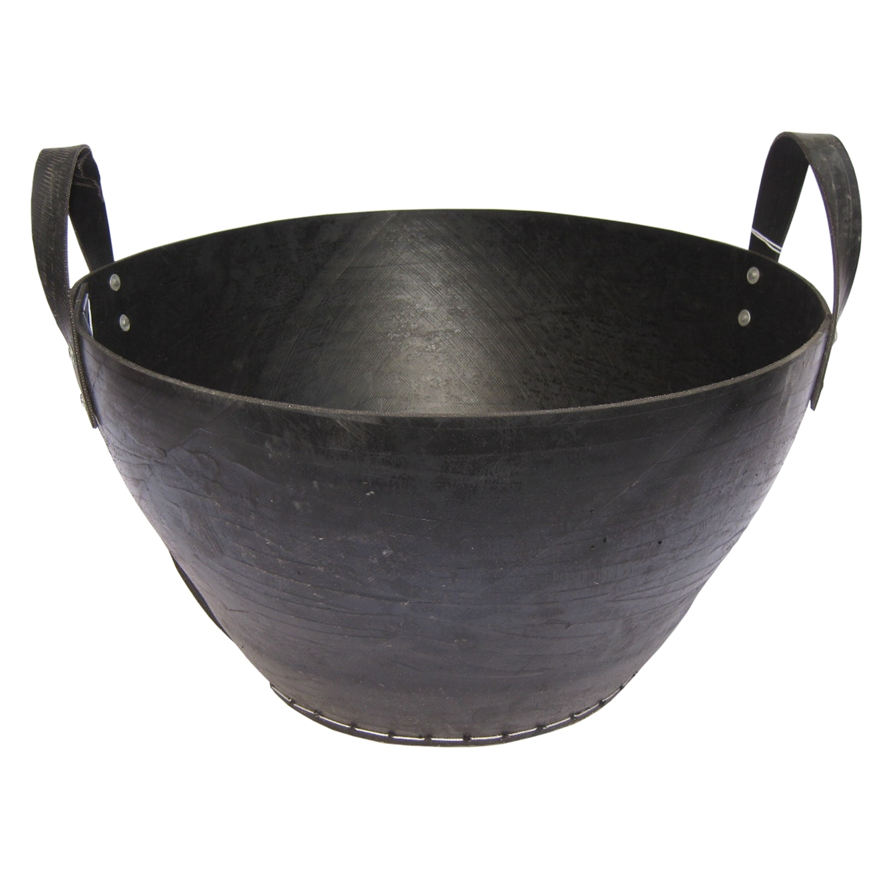 Metrox Holzkorb aus Gummi, Kaminholzkorb 2 Griffe, H&auml;he 34cm, oben 51cm, 99171 