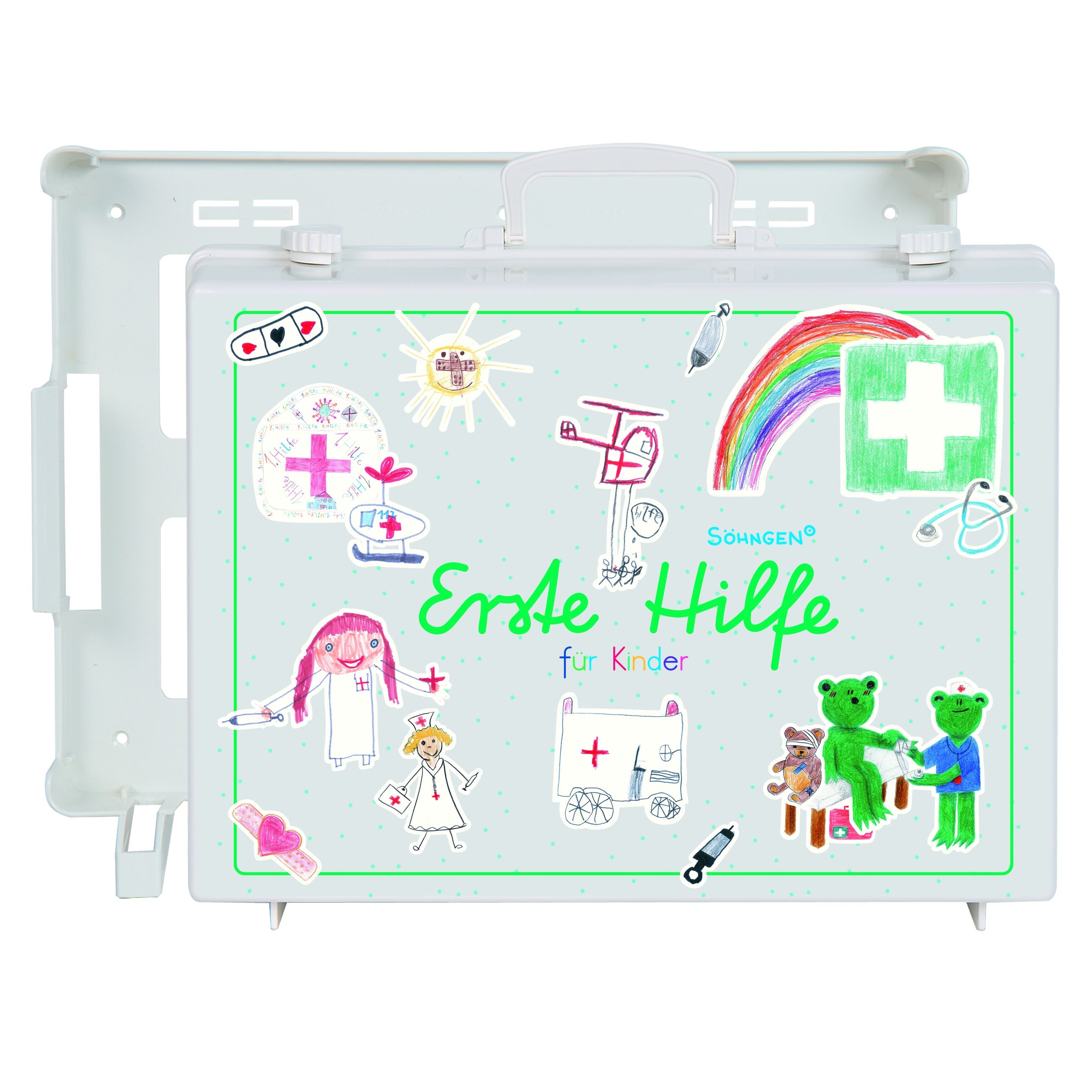 S&ouml;hngen Erste-Hilfe Koffer, Verbandsmaterial f&uuml;r Kinder aller Altersstufen 