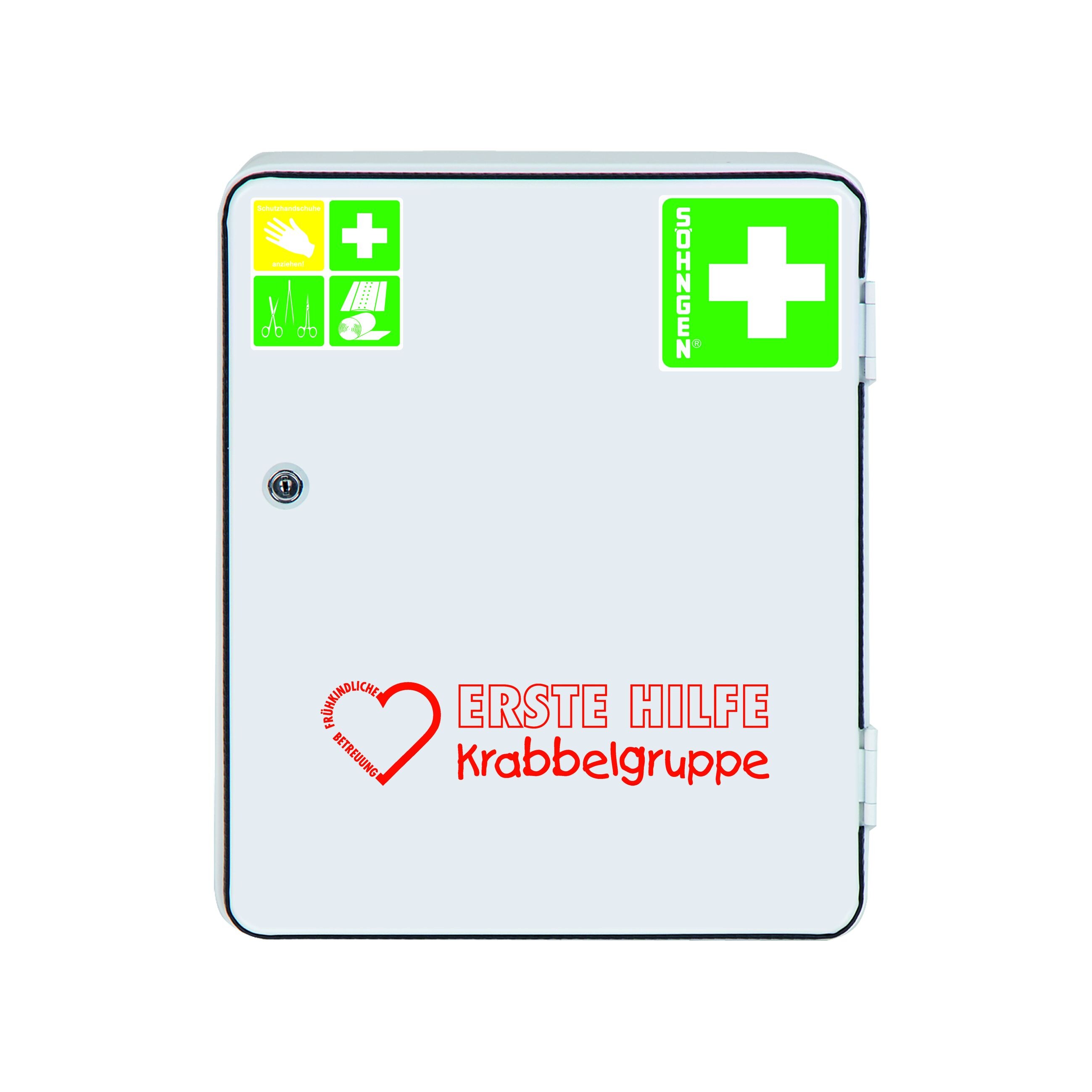 S&ouml;hngen Erste-Hilfe-Verbandschrank 'Krabbelgruppe' Set, Kindergarten 