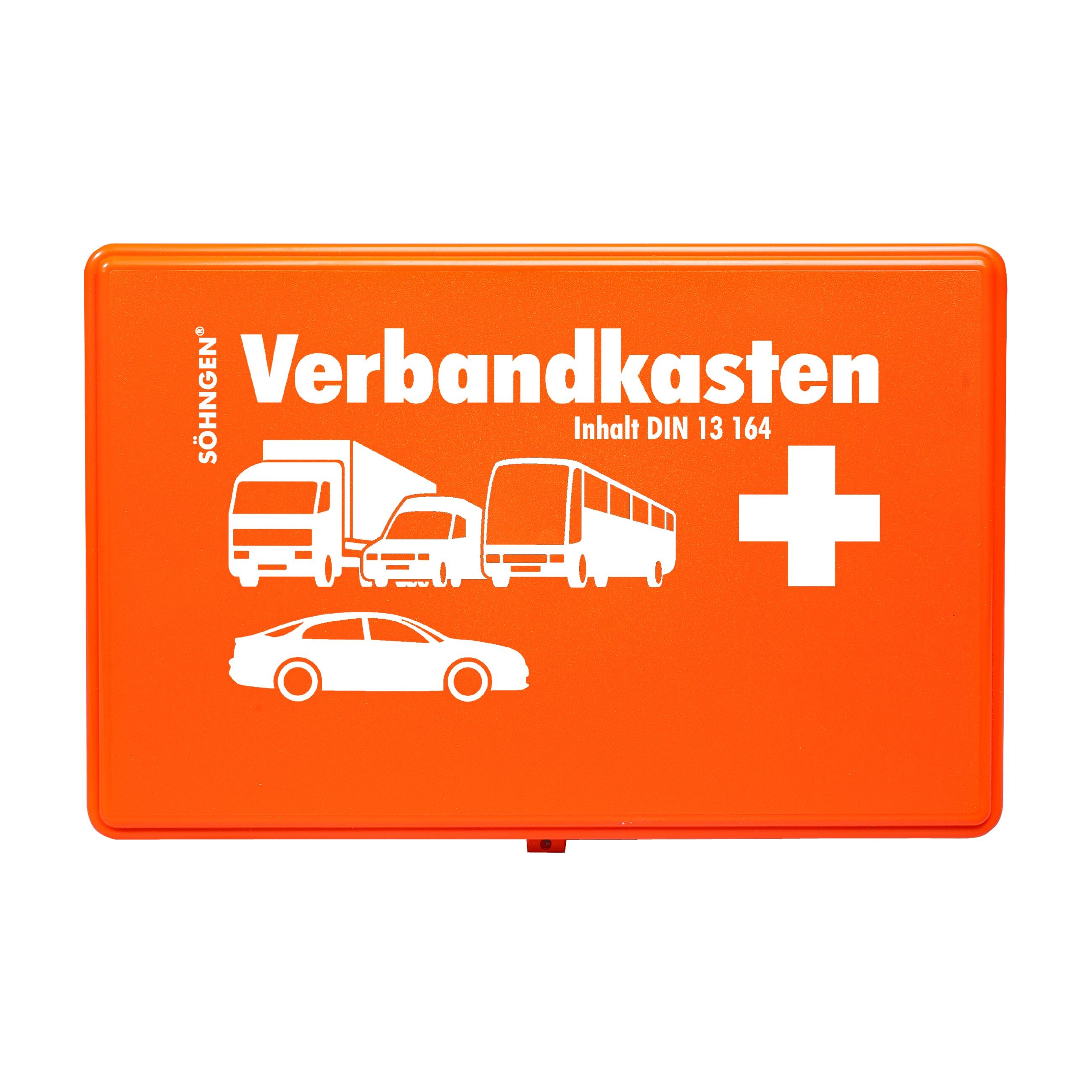 S&ouml;hngen KFZ-Verbandkasten mit F&uuml;llung Standard DIN 13164 Box f&uuml;r ihr Auto 