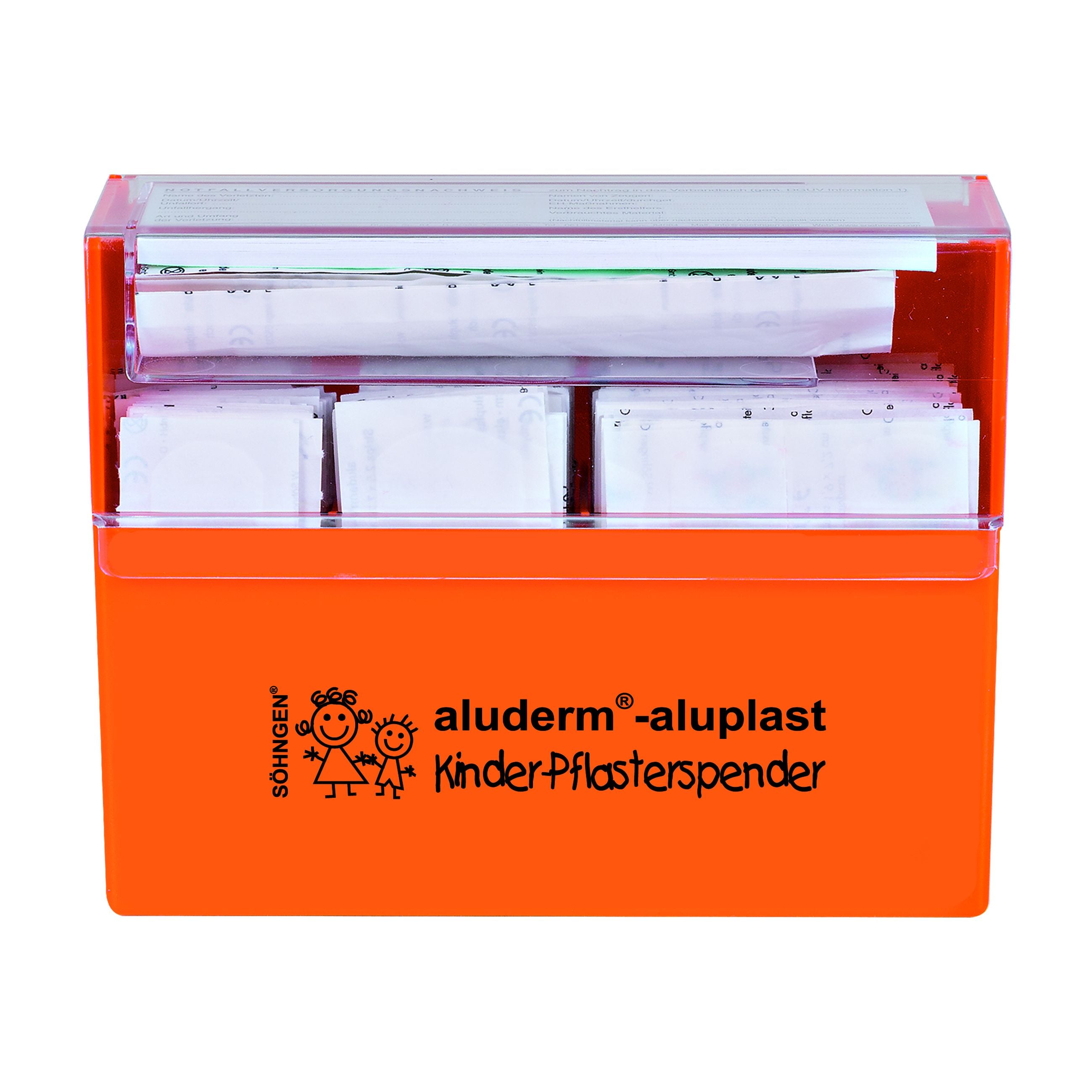 S&ouml;hngen Pflasterspender Kinder aluderm&reg;-aluplast, Spender mit 115 Wundpflaster 