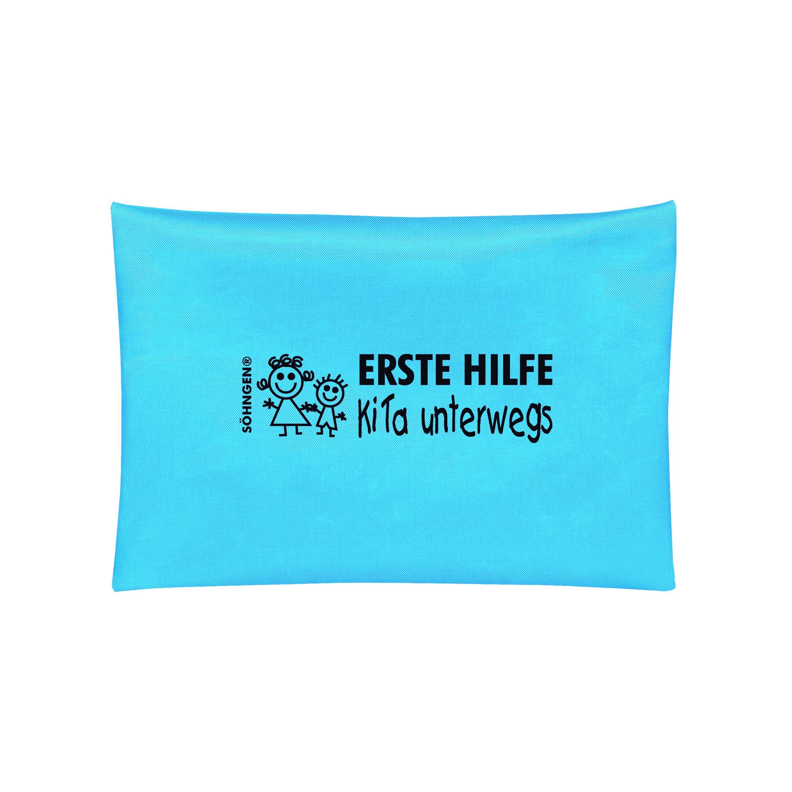 S&ouml;hngen Erste-Hilfe Set KiTa unterwegs blau Verbandset mit F&uuml;llung, f&uuml;r Kinder 