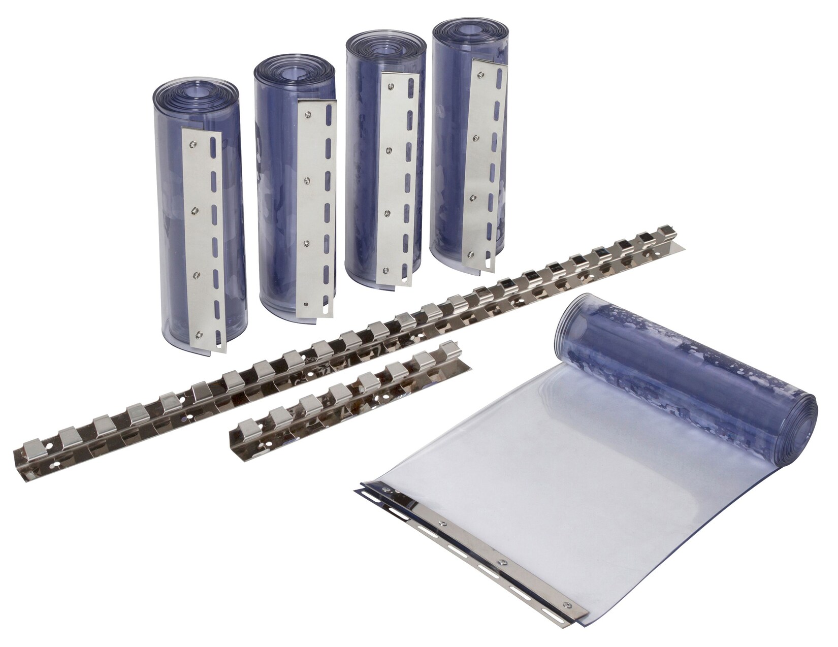 KERBL Streifenvorhang-Set 2x PVC Streifen Maße 30x225 cm, Sträke 3 mm