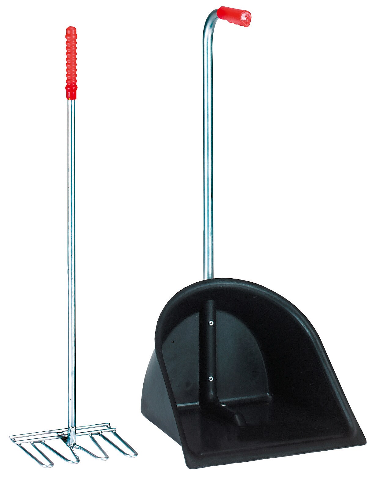 KERBL Mistboy schwarz Höhe 75 cm, Mistkratzer für die Reinigung von Pferdeboxen