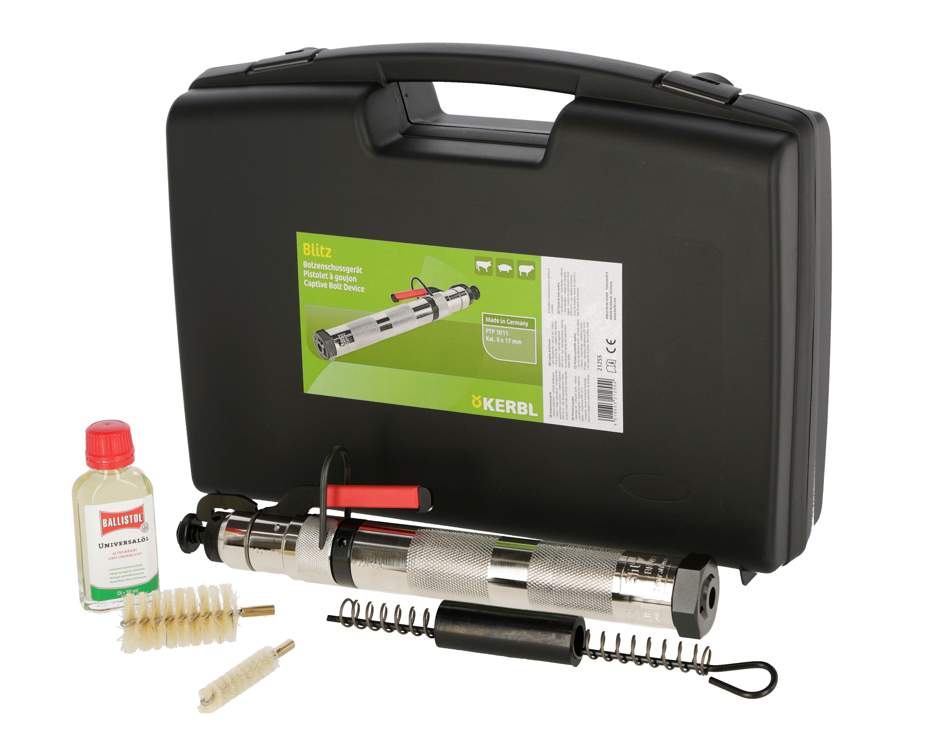KERBL Viehbet&auml;ubungsapparat Blitz inkl. Zubeh&ouml;r-Koffer Tierbet&auml;ubungsger&auml; 