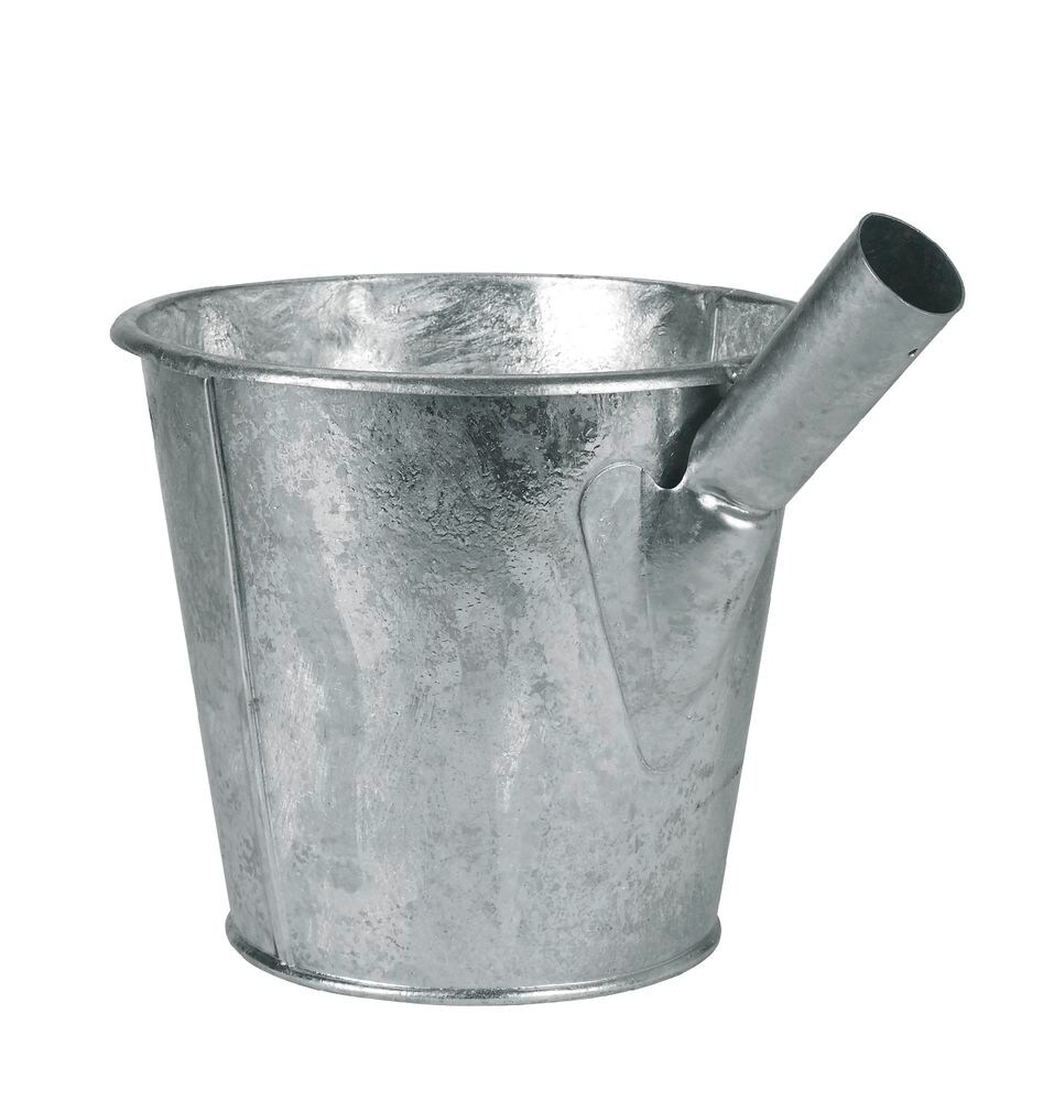 Kerbl Jaucheschöpfer verzinkt, Schöpfer mit Tülle, 6,5 Liter 24 cm Schöpfkelle