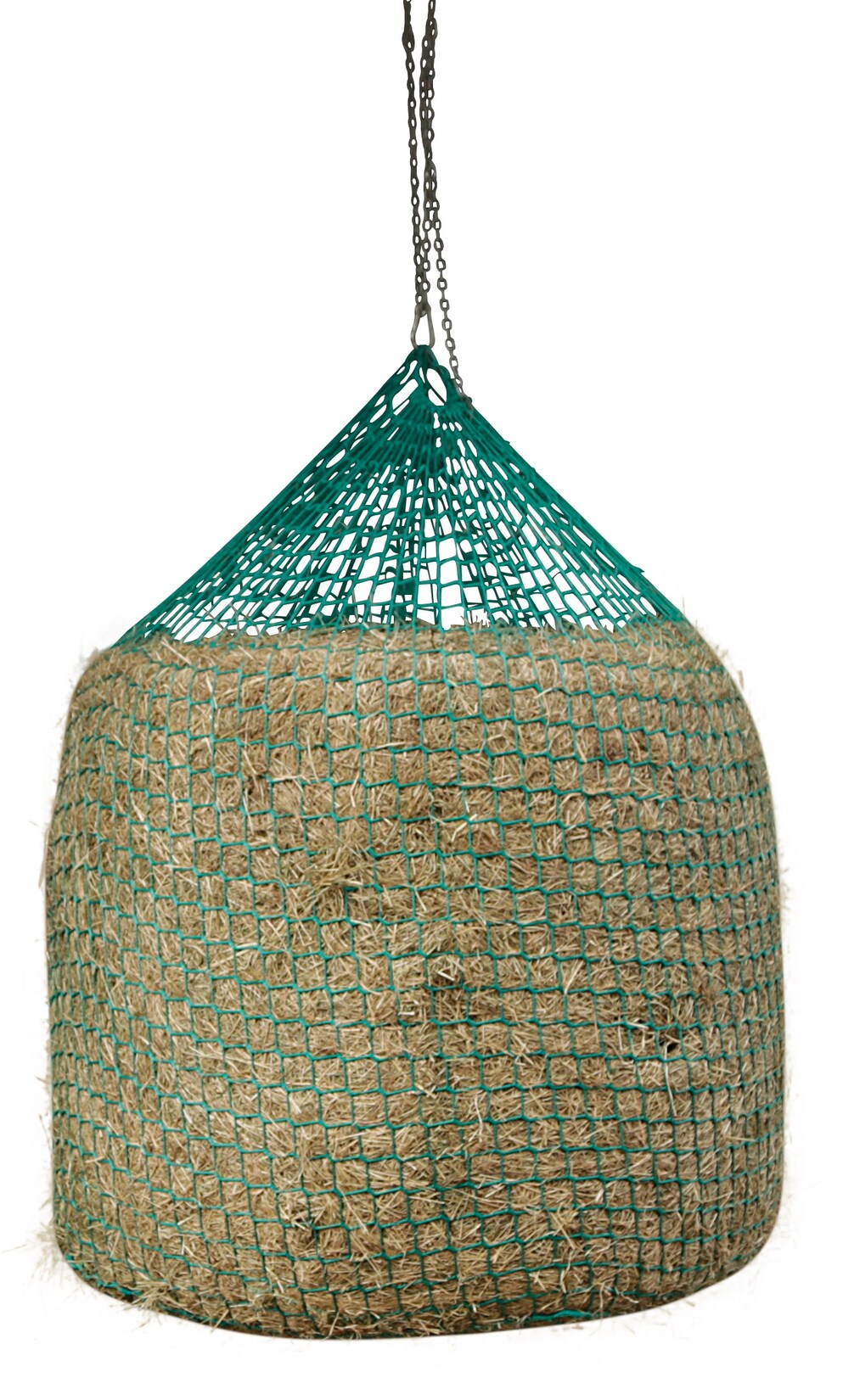 Heunetz für Rundballen zum Aufhängen 4,5x4,5 cm, ü150 cm / Höhe 180 cm