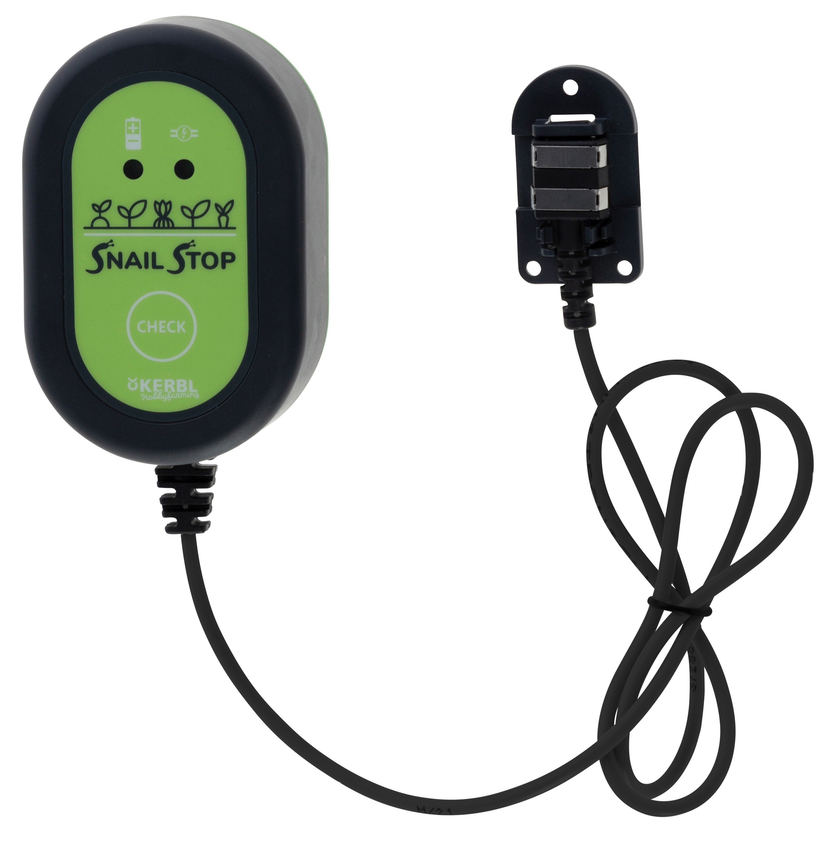 Kerbl Snail Stop Stromger&auml;t inkl. Kontaktclip + Halteplatte, Spannung 9 V 