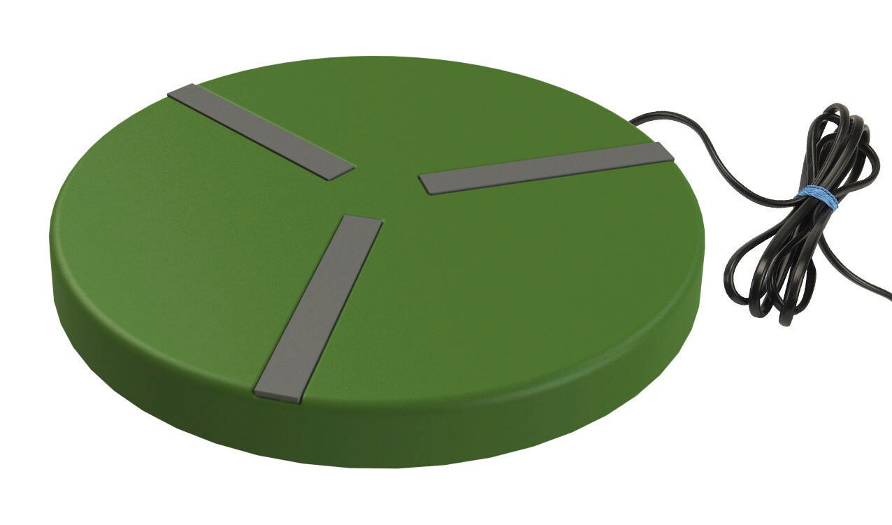 Kerbl Heizplatte f&uuml;r Gefl&uuml;geltr&auml;nken aus Kunststoff, &uuml; 25 cm, Kabell&auml;nge 2 m 