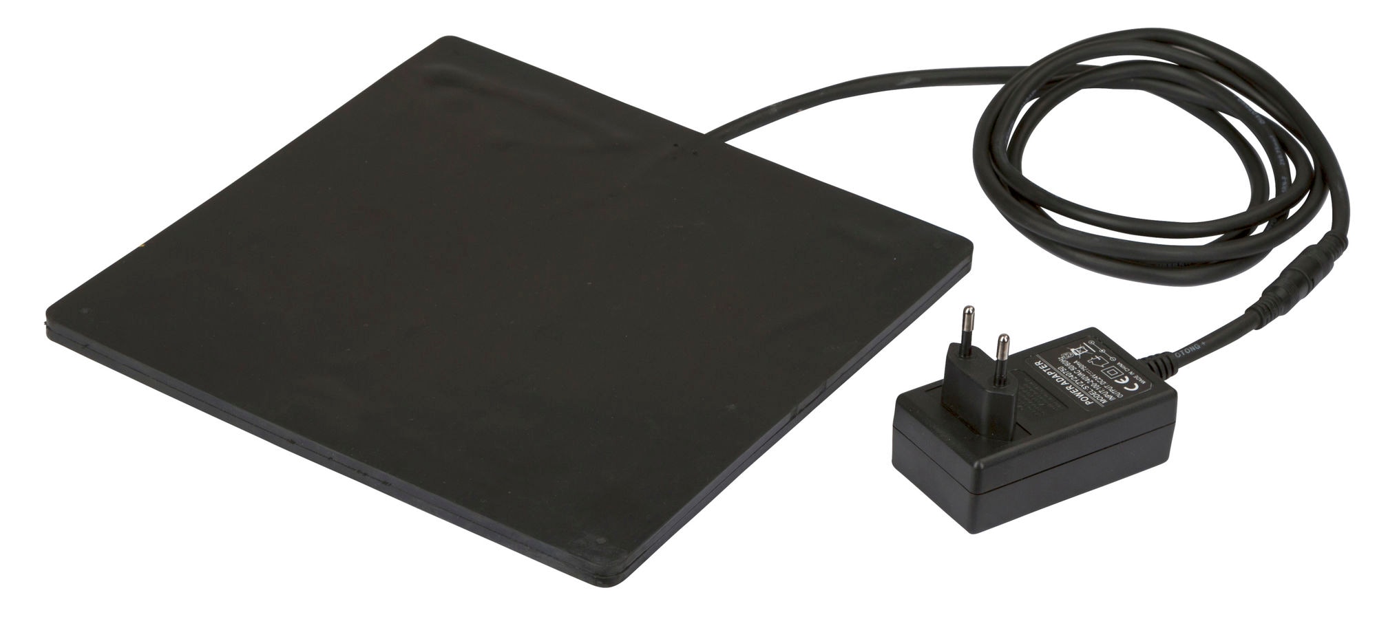 Kerbl Gummi-Heizplatte 24x24x0,7 cm (f&uuml;r Gefl&uuml;geltr&auml;nke, Kabell&auml;nge 2 m) 