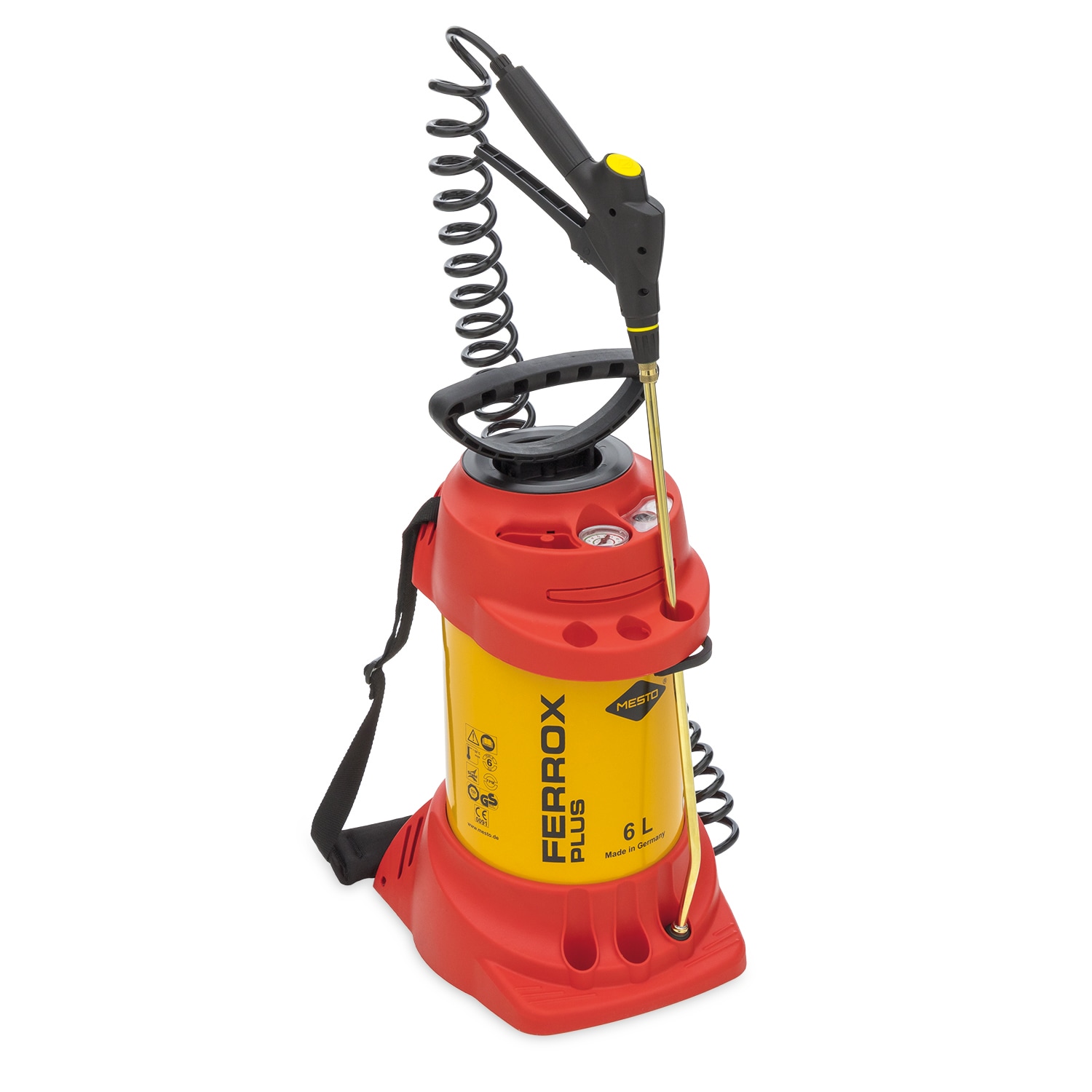 Mesto Hochdruckspr&uuml;hger?t FERROX PLUS Pumpspr&uuml;her Stahlbeh?lter 6 L, ?lbest?ndig 