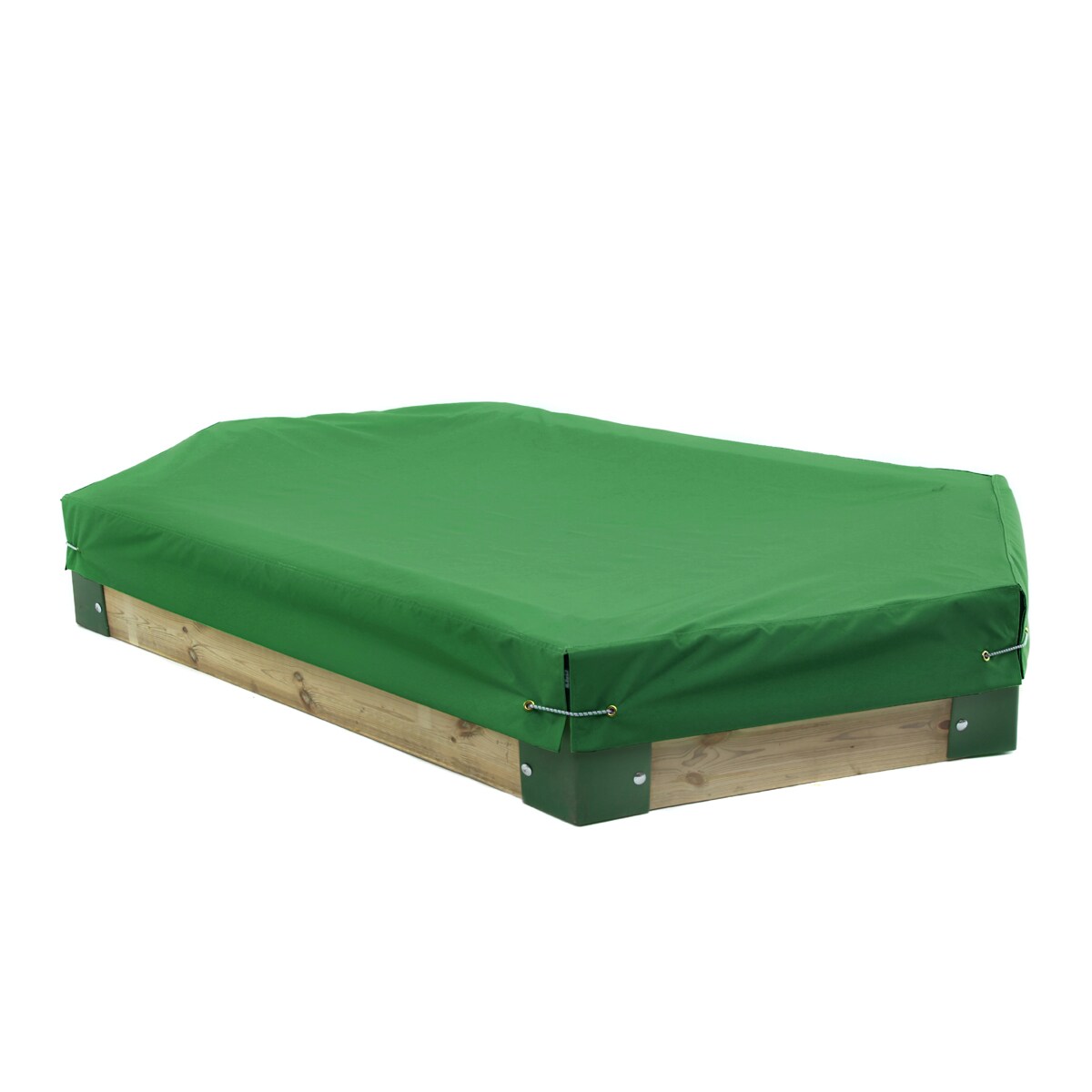 Abdeckplane für Sandkasten Länge 210 cm, Plane mit Ösen, Schutzplane