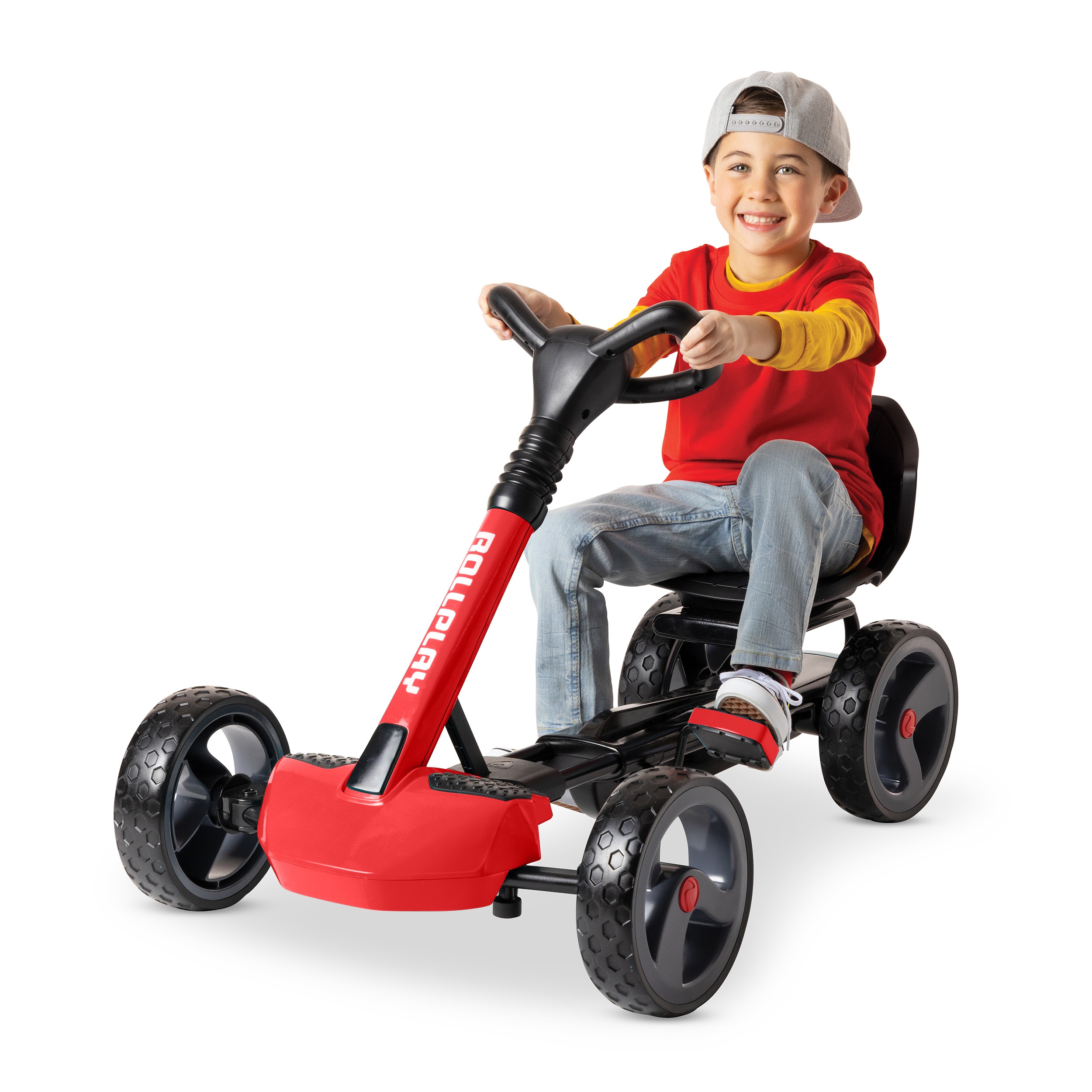 Rollplay FLEX Kart XL Pedal Ride-On f&uuml;r Kinder ab 4 Jahren, Belastbar bis 50 kg 