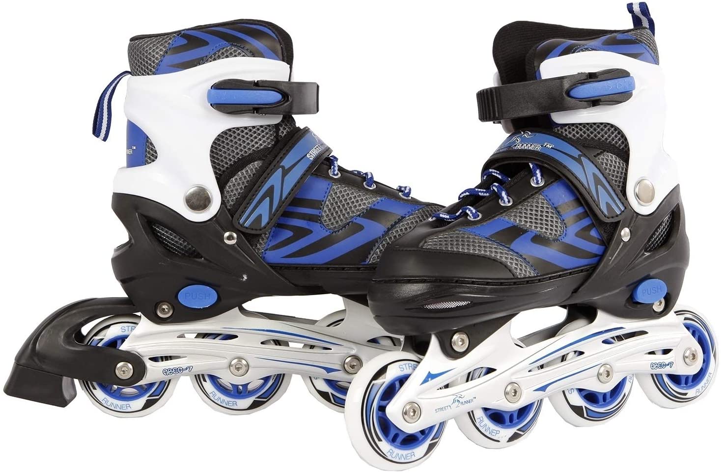 Kids Globe Street Rider Inlineskates, verstellbar von Gr&ouml;&szlig;e 37-40, blau/schwarz 