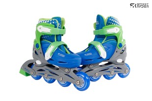 Kids Globe Street Rider Inlineskates grün / blau, verstellbar von Gräße 27-30 