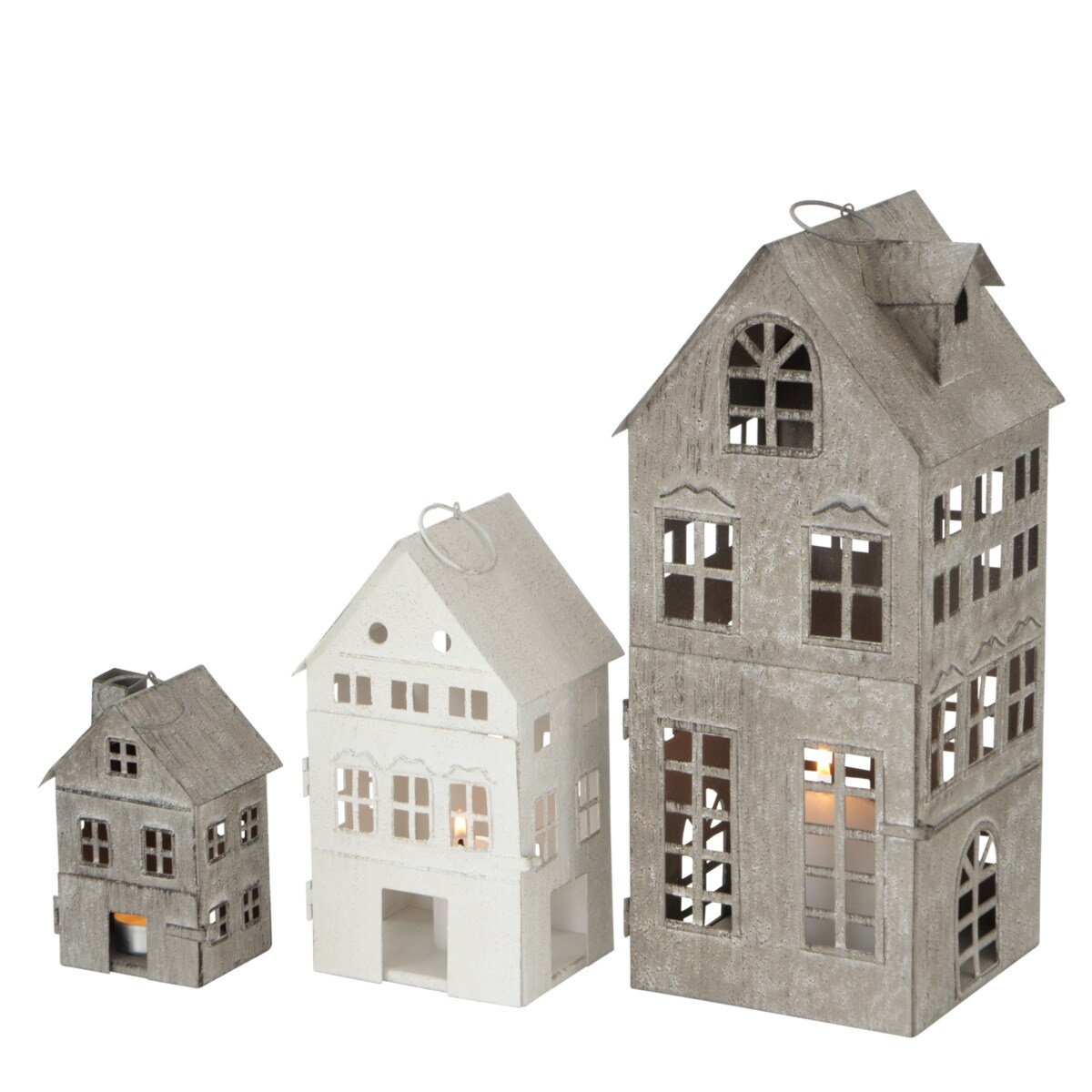 Boltze Laternen Set Firenza Windlichter 3-teilig stilvolles Design Lichthaus