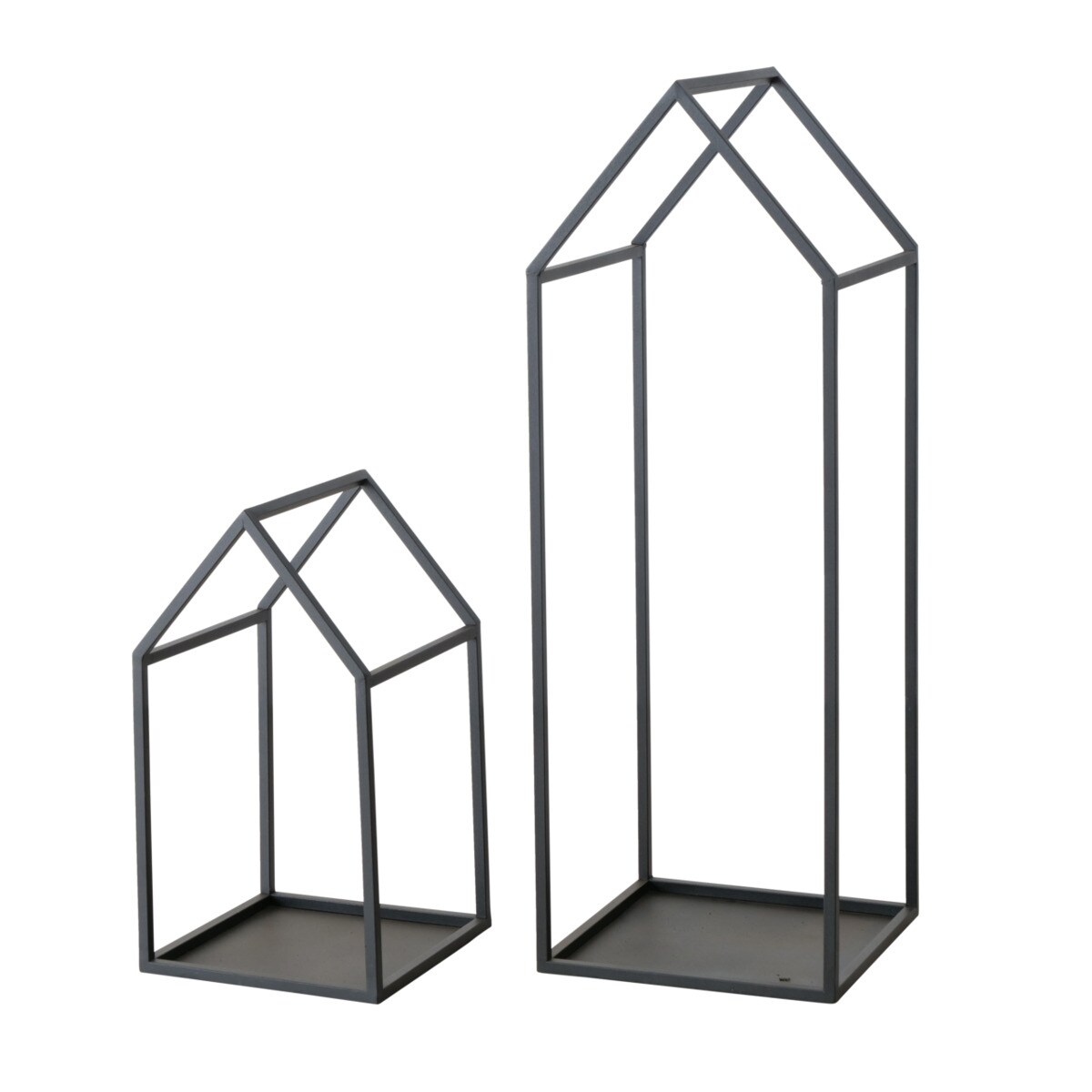 Boltze Kaminholzregal Plock 2-teilig Regal aus Metall Eisen Holzregal 