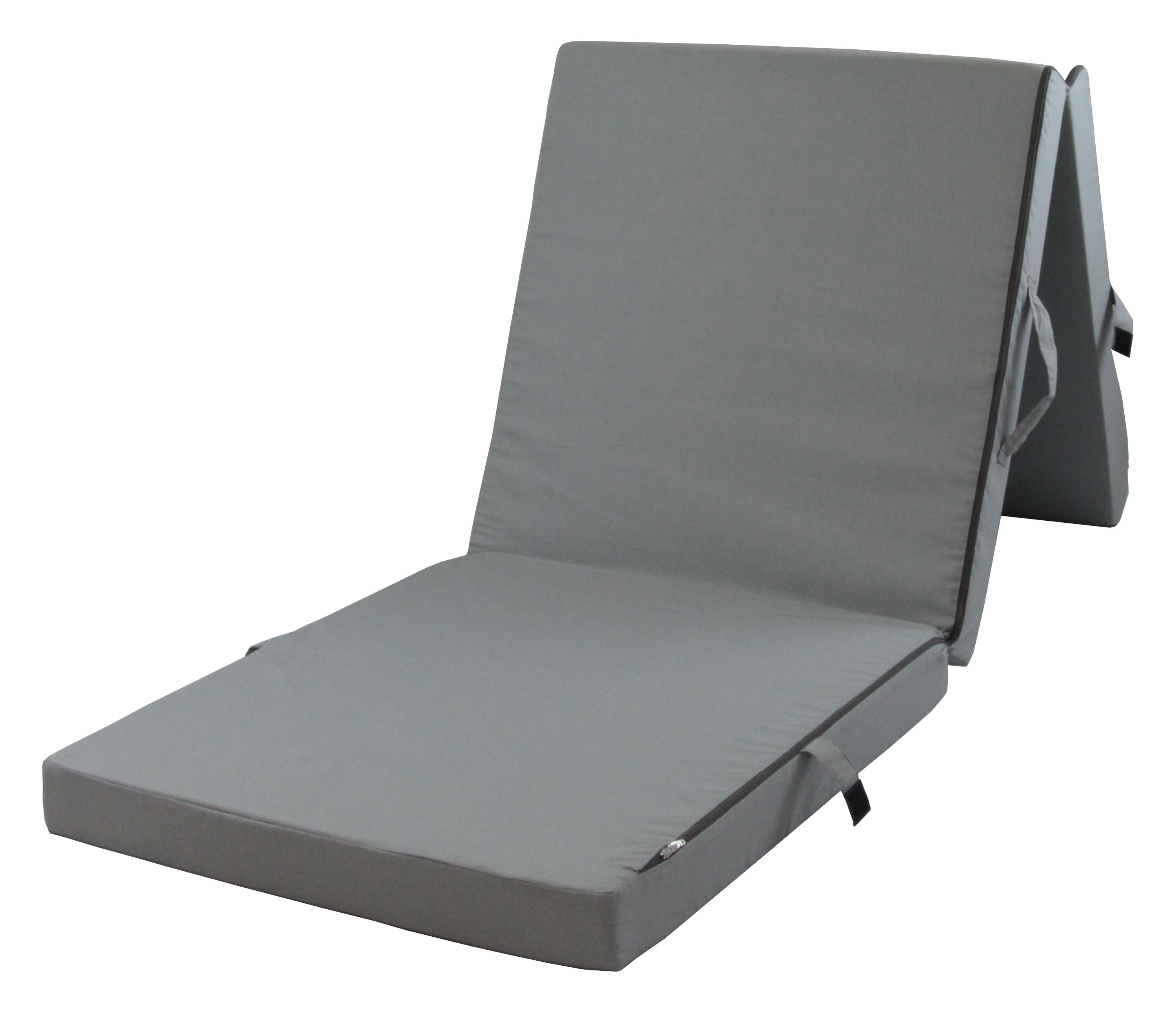 Herlag Klappmatratze Junior grau, 190x60 cm, G&auml;stebett, Faltmatratze 