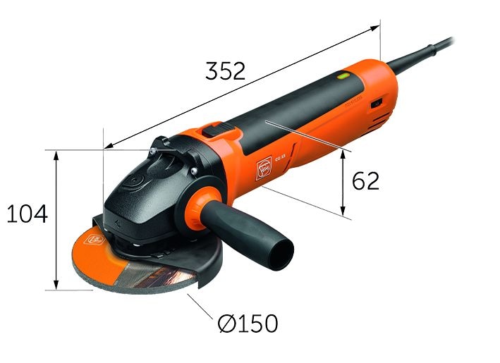 FEIN Compact-Winkelschleifer &Oslash; 150 mm / Winkelschleifer Typ CG 15-150 BL 