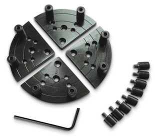 Holzstar Planscheibe für Vier-Backenfutter Profi Set für Drechselbünke geeignet 