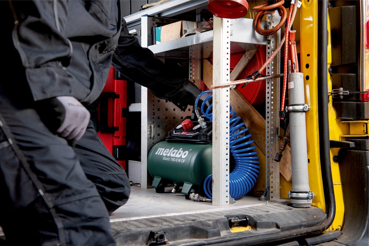 Metabo Kompressor Basic 160-6 W OF (Kessel 6 l, F&uuml;llleistung 65 l/min) 