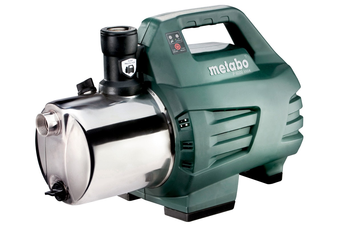 Metabo Tauchpumpe P 6000 Gartenpumpe 5 bar Gartenbew&auml;sserung 1300 W 6000 l/h 